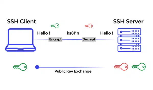 Diagram of SSH protocol