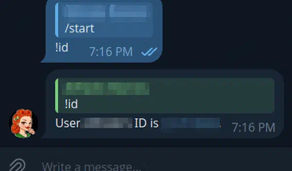 Get Telegram user ID